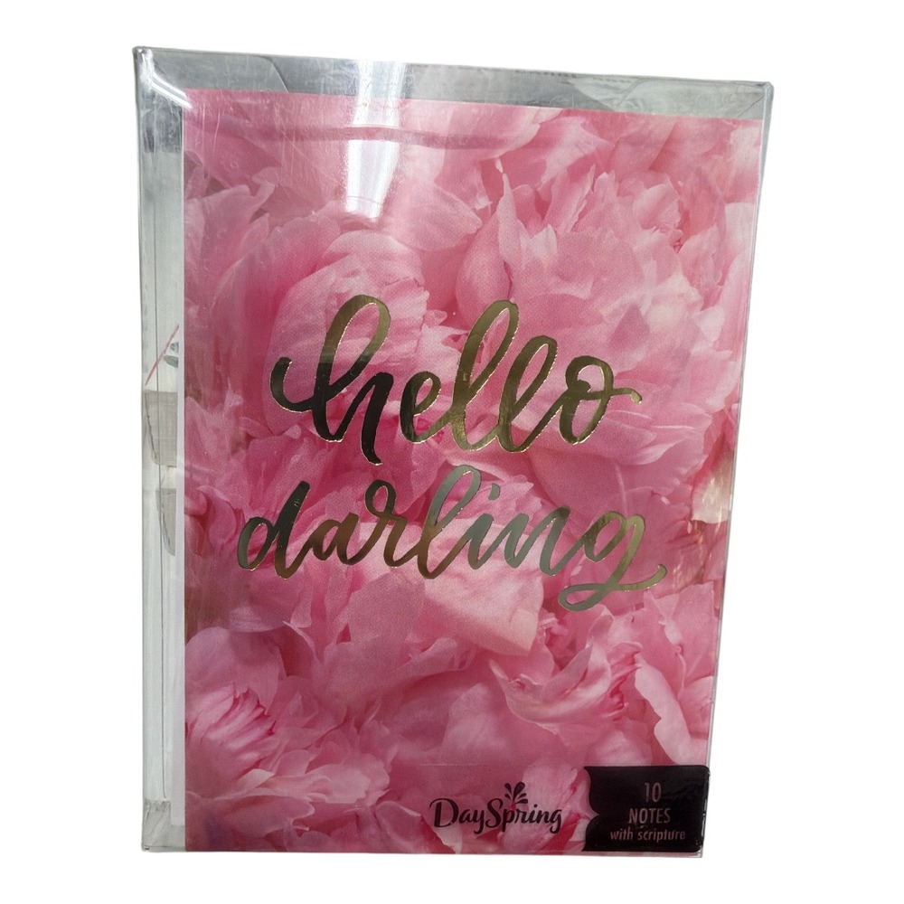 DaySpring Hello Darling Notecard Set of 10 w/Envelopes Esther 4:14 New